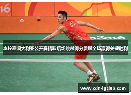 李梓嘉澳大利亚公开赛精彩后场跳杀得分震撼全场赢得关键胜利